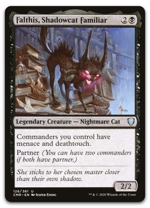 Falthis, Shadowcat Familiar #126 (NM) Commander Legends CMR Magic MTG - Picture 1 of 2
