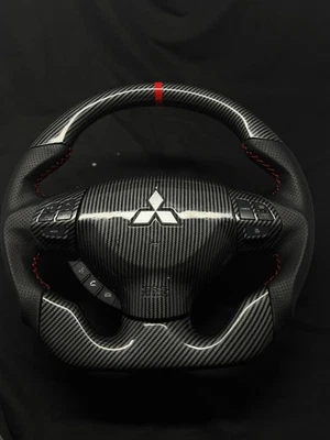 Mitsubishi Lancer Evolution Evo X 2007-2016 Carbon Fiber Steering Wheel - Image 1 of 4