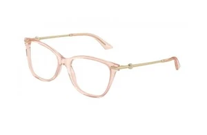 Jimmy Choo JC3007HB 5034 Transparent Pink 54mm Demo Lens Woman's Eyeglasses - Picture 1 of 8