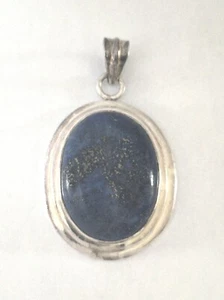 Vintage 925 Silber Lapislazuli Anhänger  - Bild 1 von 7