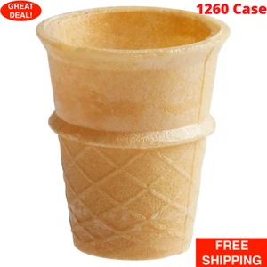 (1260/Case) Joy Kids Extra Small Flat Bottom Cake Mini Ice Cream Cone Holder - Picture 1 of 12