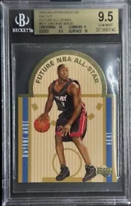 Dwyane Wade 2003 Upper Deck SE Die Cut Future All-Stars #E11 Rookie RC - BGS 9.5 - Picture 1 of 2
