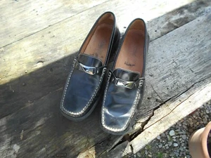 🧡💙🌴🍉🌞GEOX DAMEN HALBSCHUHE LEDER SCHWARZ GR 37 SEHR GUTER ZUSTAND A 20€ ACH IMM FP COMP MOND REL - Bild 1 von 9