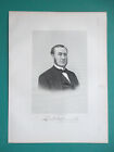 DAVID J. JOHNSON Mayor City of Cohoes New York State  - 1878 Portrait Print