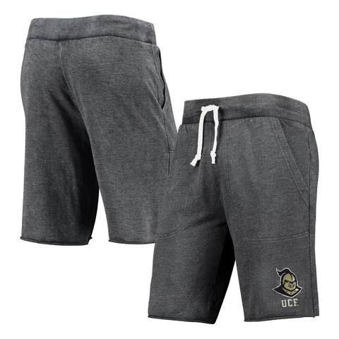 Men's Heathered Black Alternative Apparel UCF Knights Victory Lounge Shorts Cover