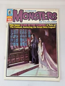 1970 Famous Monsters of Filmland #61 Hi-Grade FREE SHIPPING - Picture 1 of 6