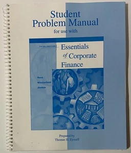 Student Problem Manual for use with Essentials of Corporate Finance (2001 Pbk) - Picture 1 of 9