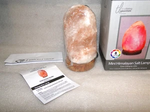 NIB True Living Essentials MINI HIMALAYAN SALT LAMP with 8 LED Colors 3.5 x 5.5 - Picture 1 of 8