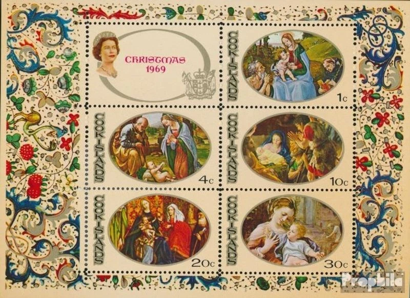 sellos Cookinseln 1969 Mi Bloque 5 (completa edición) nuevo con goma original 19 - Imagen 1 de 1