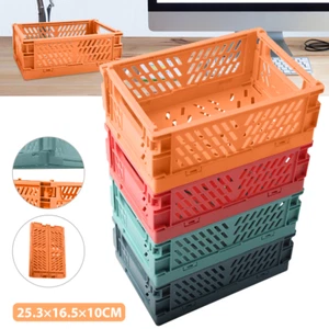 4er Set Klappbox klein Faltkorb Stapelbar Aufbewahrungskorb Faltbox Klappkiste - Bild 1 von 22
