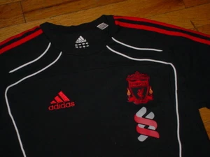 VTG Authentic Adidas Liverpool 2010/11 Official Jersey Shirt Black Logos Medium - Picture 1 of 4