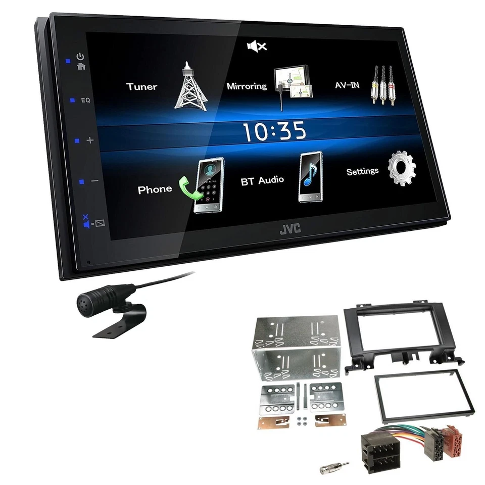 JVC Autoradio Touchscreen Bluetooth für Volkswagen VW Crafter ab 2006 schwarz - Bild 1 von 4