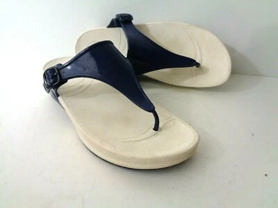 FITFLOP WMNs EE. UU. 10M 404-292 Super Jelly Azul Real Tanga Sandalias Zapatos de Cuña  Foto 1 de 4