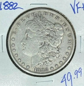 1882 MORGAN SILVER DOLLAR ~ VF+ ~NICE COIN~ - Picture 1 of 2