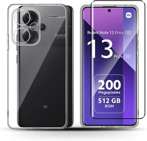 For XIAOMI REDMI NOTE 13 PRO PLUS TEMPERED GLASS SCREEN PROTECTOR + TPU COVER - Picture 1 of 12
