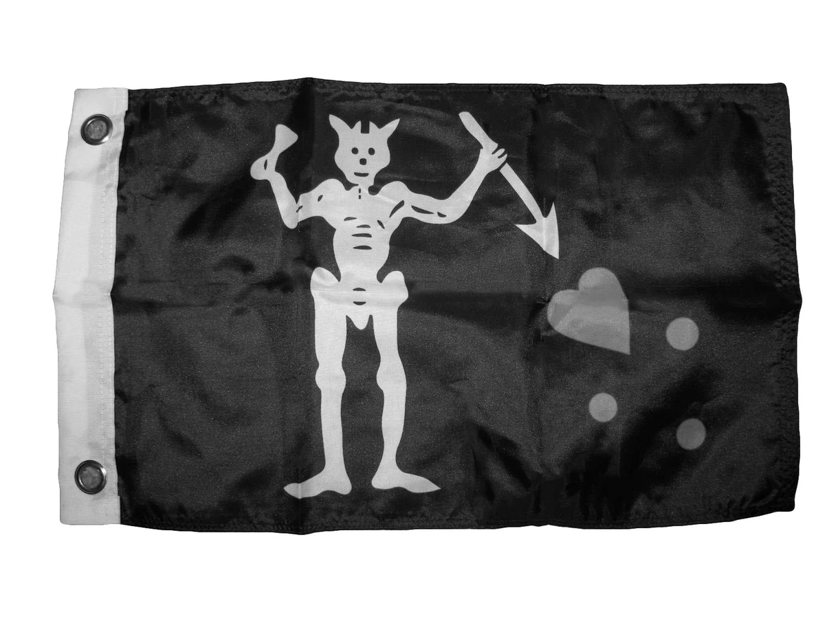 Piratenflagge 'Blackbeard Lives' – 90 X 150 Cm, 100% Polyester, Wetterfest & UV-beständig – Perfekt Für Garten, Party Oder Dekoration