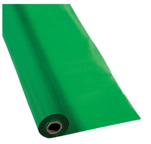 Green Plastic Tablecloth Roll, Party Supplies, 1 Piece 40" x 100 Ft - Picture 1 of 1