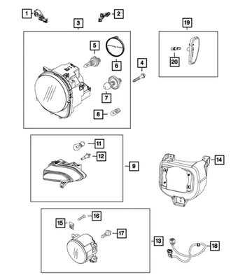 Nuevo anillo de retención Mopar genuino 2015-2022 OE 68125252AA Foto 1 de 4