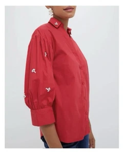 Tuckernuck The Shirt by Rochelle Behrens Red | XL | Rhinestones | NWT - Picture 1 of 9