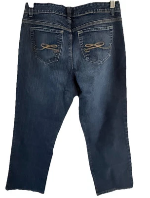 Pantalones de mezclilla Style & Co para mujer talla 12p pierna recta lavado medio tiro medio Foto 1 de 4