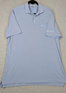 PETER MILLAR Mens LG Lt. Blue Polo Shirt ARONIMINK GOLF CLUB BMW CHAMPIONSHIP - Picture 1 of 11