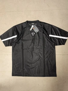 Vintage Nike T90 Football Shirt 2003 Deadstock Mens Size Large Black Total 90 - Picture 1 of 8