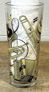 Rare Mid Century Hazel Atlas Musical Instrument Glass Cocktail Shaker NO LID - Picture 1 of 9