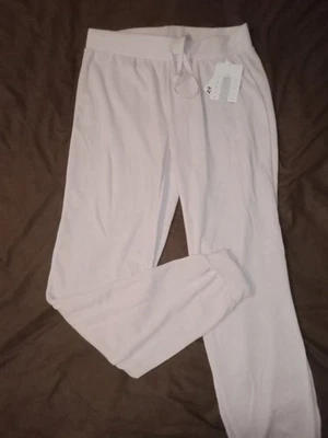 Bobbie Brooks Cozy Soft Sweatpants Cuffed Ankles Light Pink Size M - Image 1 of 4