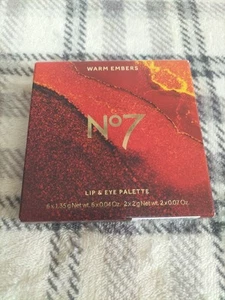 Boots No7 Eyeshadow Palette Warm Embers Lip & Eye Palette Brand New In Box - Picture 1 of 3