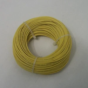22 AWG tinned copper stranded hook up wire, 100 feet Yellow UL1007 - Picture 1 of 1