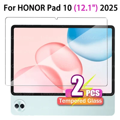 Protector de pantalla con cubierta de película de vidrio templado 2 piezas para Honor Pad 10 (12,1") 2025 Foto 1 de 4