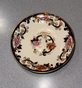 Masons Mandalay Blue Ironstone Saucer 22kt Hand Painted Replacement - Picture 1 of 3