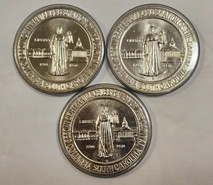 Complete Set of (3) 1936 Columbia Commemorative Half Dollars P,D,S  BU Condition - Picture 1 of 2