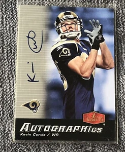 2006 Flair Showcase Autographics Kevin Curtis #AU-CU Auto Rams 11g - Picture 1 of 3