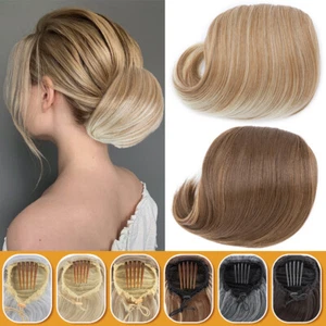 Comb Claw On Ponytails Short Bun Hair Piece Short Drawstring Pony Tail Extension - Picture 1 of 36