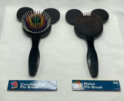 Disney Mickey Mouse Shaped Unlimited NEW Comfort Tip & Nylon Pin Hair Brush Set - Image 1 of 4