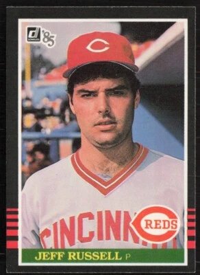 1985 Donruss #487 Jeff Russell Cincinnati Reds - Image 1 of 2