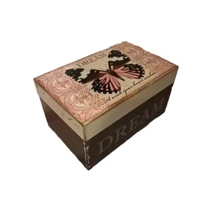 Three Wooden Boxes Love Hope Dream Butterflies Beautiful - Picture 1 of 5