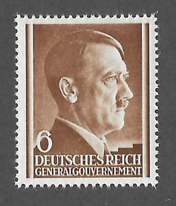 MNH Adolf Hitler stamp ScN77  6GR / 1941 issue / Third Reich / Occupied Poland