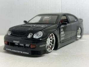 JADA IMPORT RACER LEXUS GS430 BLACK 1:24 DIECAST MODEL CAR NEW NO BOX - Picture 1 of 12