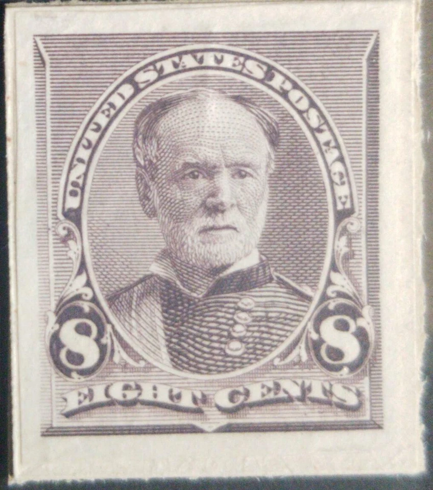 A) 1900, USA, GENERAL TECUMSEH SHERMAN, 8c, DARK VIOLET BROWN, AMERICAN BANK NOT - Image 1 of 1