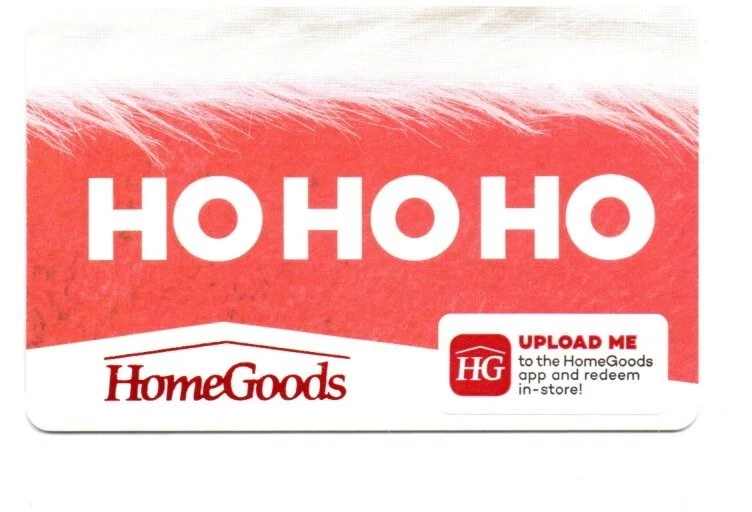 Homegoods HO HO HO Red Santa Suit Gift Card No $ Value Collectible - Image 1 of 1