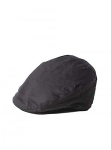 Failsworth Wax Flat Cap Black - Picture 1 of 1
