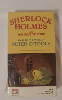 Sherlock Holmes And The Sign Of Four. Animated VHS. Peter O'toole. (1983) Rare - Image 1 of 4