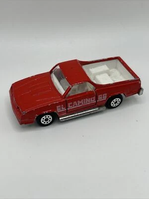 Majorette El Camino SS #296 Rojo Con Enganche Puertas Frías Abiertas Hecho en Francia 1:59 Foto 1 de 4