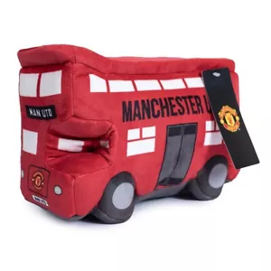 Manchester United FC Peluche Bus Giocattolo Bambini MAN UTD Merchandising Ufficiale GRATIS P&P - Foto 1 di 5