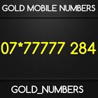 GOLD MEMORABLE EASY VIP BUSINESS MOBILE NUMBER 07*77777284