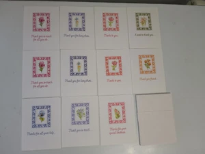 Lot of 11 Unused Vintage Liz Schreiner Thank You Cards - Picture 1 of 4