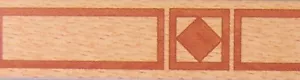 1,4x40 cm.(8,73EUR/Meter) Parket Kante, Holznachbildung, Puppenhaus 1:12. Papier - Bild 1 von 1