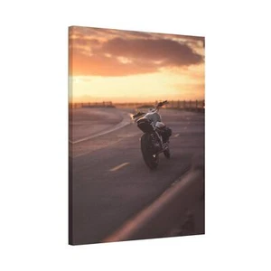 BMW Inspired R Nine T High Resolution Museum Quality Vertical Motorcycle Canvas - Picture 1 of 10